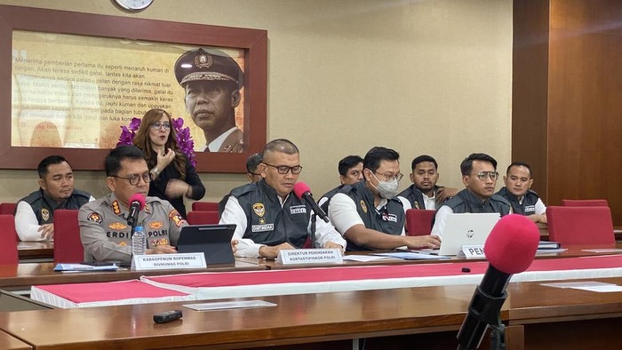 Konferensi Pers Kortas Tipikor Polri (devi/detikcom)