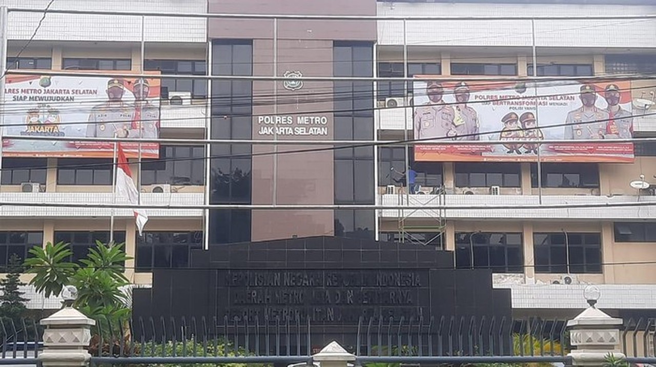 Foto: Markas Polres Metro Jakarta Selatan Di Kebayoran Baru, Jaksel. (yogi Ernes/detikcom)