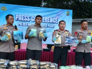Polres Jakpus Sita 109 Kg Sabu dan 17.500 Ekstasi Senilai Rp 12,5 Miliar dalam Tiga Bulan