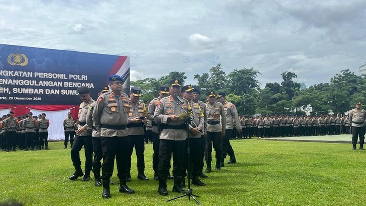 Foto: Wakapolri Akan Meninjau Penanganan Usai Bencana Banjir Sumatera (ondang/detikcom)