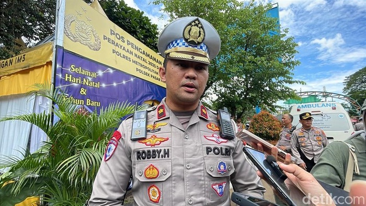Kabag Ops Ditlantas Polda Metro Jaya, Kompol Robby Hefados (rumondang Naibaho/detikcom)