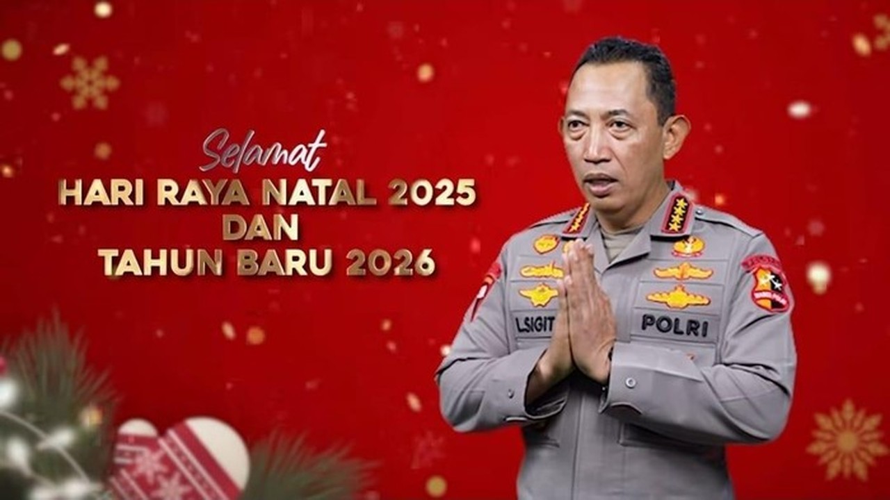 Kapolri Jenderal Listyo Sigit Prabowo Mengucapkan Salamat Natal 2025 (foto: Dok. Istimewa)