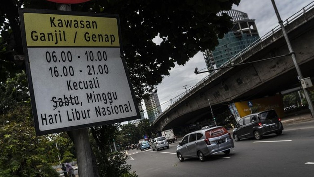 Ganjil Genap Jakarta (foto: Antara Foto/aprillio Akbar)