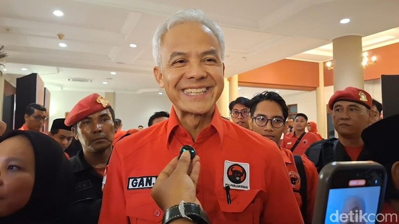 Ketua Dpp Pdi Perjuangan Ganjar Pranowo. (nathea Citra/detikbali)