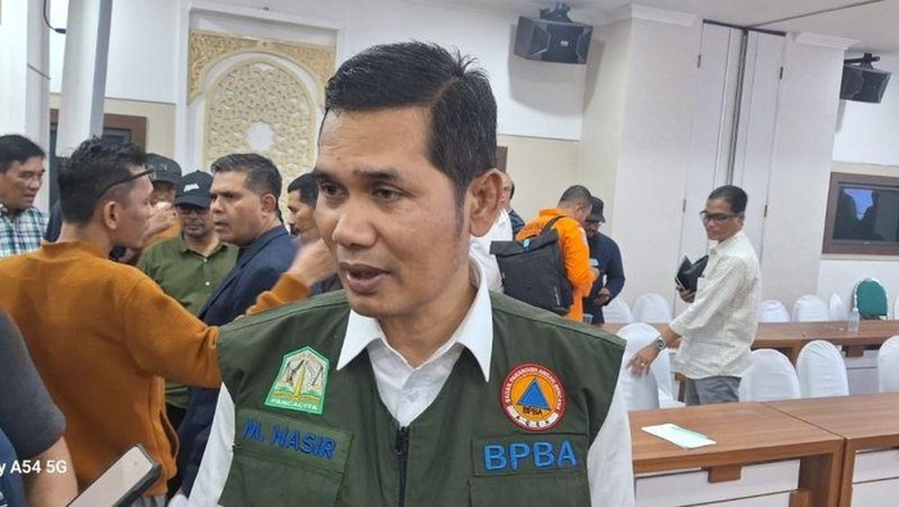 Foto: Sekretaris Daerah (sekda) Aceh, M Nasir (antara/ho Pos Komando Tanggap Darurat)
