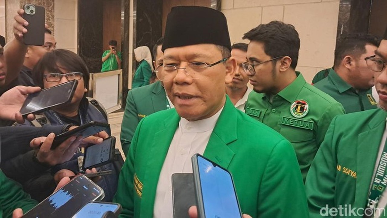 Foto: Ketum Ppp Muhamad Mardiono. (nur Hidayat Said/detiksulsel)