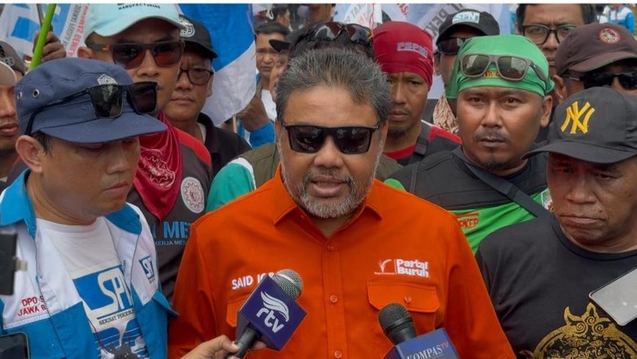 Foto: Presiden Kspi Said Iqbal (rizky/detikcom)