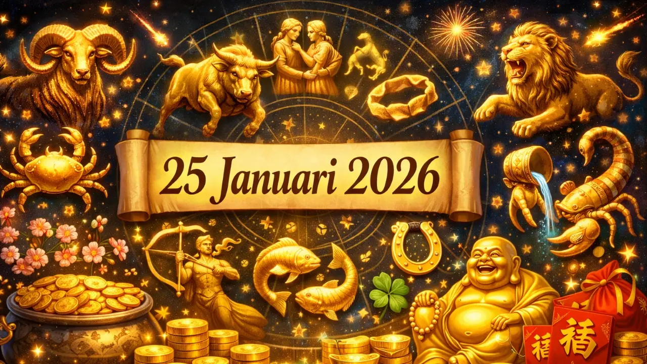 4 Zodiak Diprediksi Dapat Hoki Pada 25 Januari 2026