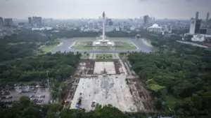 Demo Ojol Hari Ini, Polisi Siapkan Rekayasa Lalu Lintas di Sekitar Patung Kuda Monas