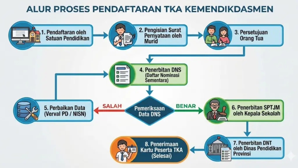 Alur Pendaftaran Tka Sd Dan Smp