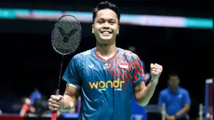 Anthony Sinisuka Ginting Melaju ke 16 Besar Indonesia Masters 2026 Usai Tekuk Julien Carraggi