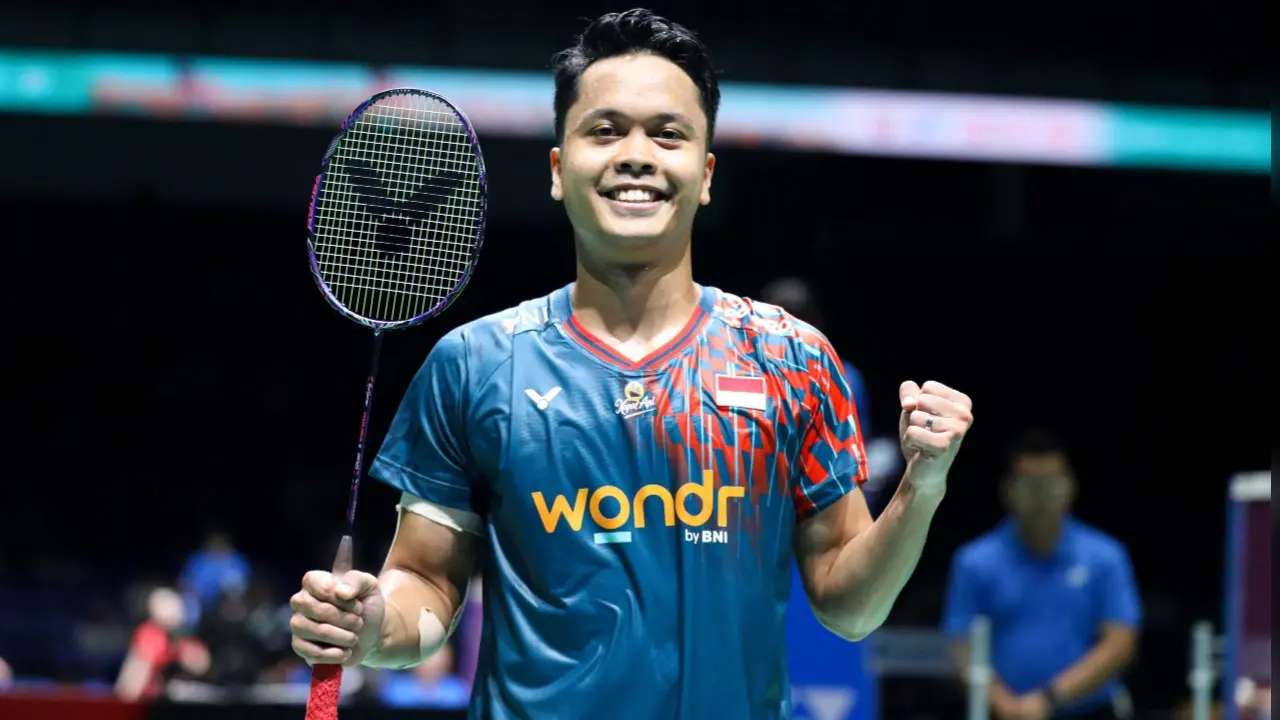 Anthony Sinisuka Ginting Melaju Ke 16 Besar Indonesia Masters 2026 Usai Tekuk Julien Carraggi