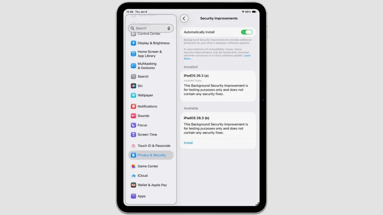 Apple Rilis Update Backgroun Security Kedua Untuk Ios 26 3 Beta