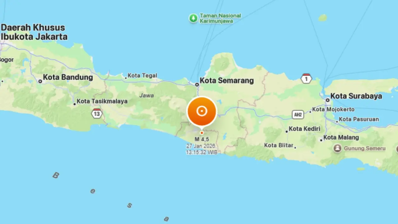 Bmkg Catat Gempa M4 5 Di Bantul Getarannya Dirasa Hingga Yogyakarta