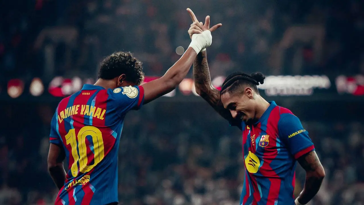 Barcelona Juara Piala Super Spanyol 2026 Usai Kalahkan Real Madrid 3 2 Lewat Brace Raphinha