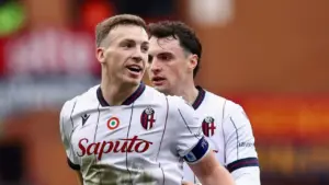 Bologna Takluk 2-3 dari Genoa Setelah Kartu Merah Skorupski