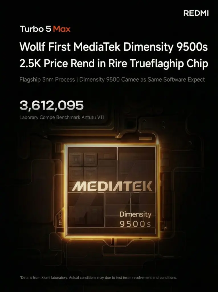Chipset Mediatek Redmi Turbo 5 Max