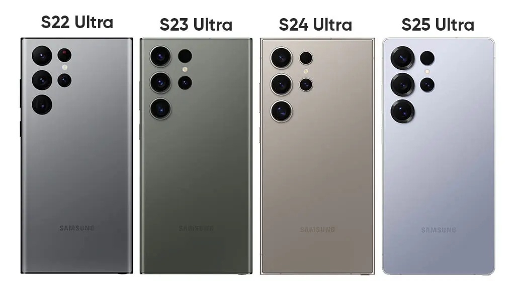Evolusi Desain Kamera Samsung Galaxy S21 S22 S23 S24 S25 Ultra