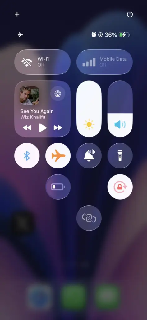 Fitur Control Center Ios 26