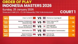 Harapan Juara Indonesia Masters 2026 Tersisa pada Alwi Farhan dan Duet Raymond/Joaquin
