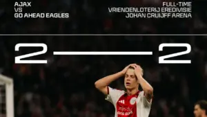 Hasil Eredivisie: Ajax Ditahan Imbang Go Ahead Eagles 2-2 di Johan Cruijff Arena