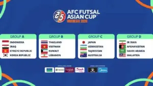 Jadwal Timnas Indonesia di Piala Asia Futsal 2026, Skuad Garuda Hadapi Korea Selatan di Laga Pembuka