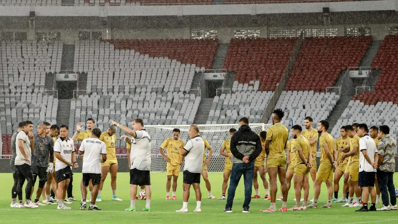 Jelang Hadapi Persija Pelatih Madura United Nilai Adaptasi Pemain Baru Berjalan Positif