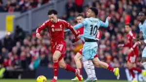 Liverpool Ditahan Imbang Burnley 1-1 di Anfield, Dominik Szoboszlai Gagal Eksekusi Penalti