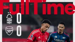 Nottingham Forest vs Arsenal: The Gunners Ditahan Imbang Tanpa Gol di City Ground Meski Tampil Dominan