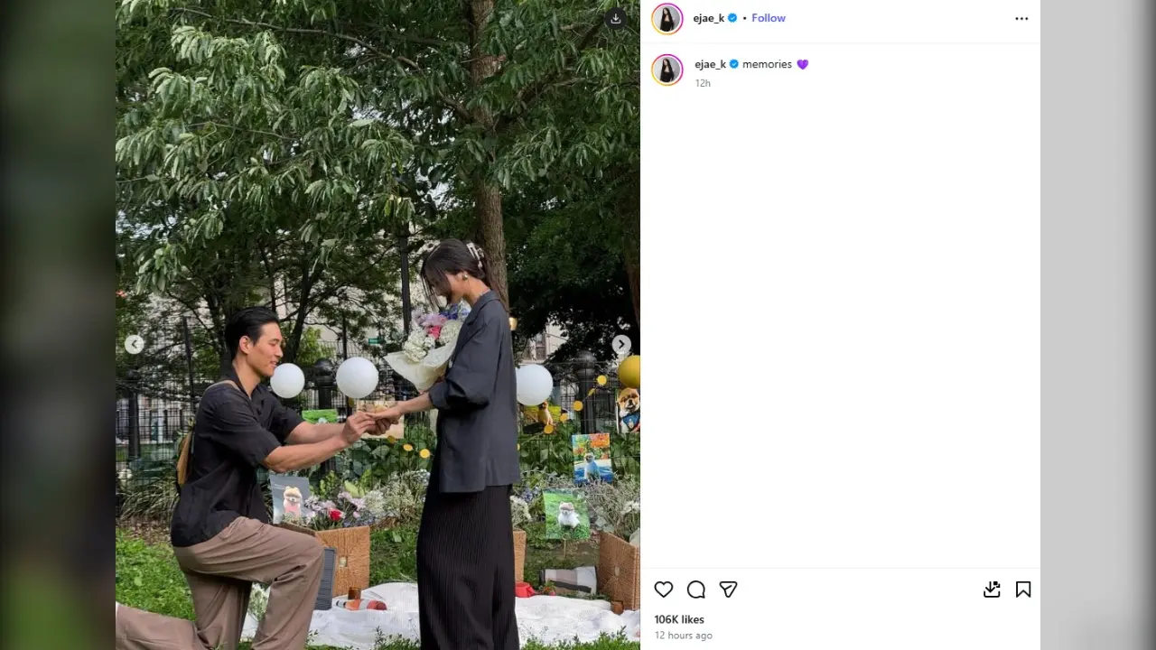 Penyanyi K Pop Demon Hunters Ejae Tunangan Dengan Sam Kim Menikah Musim Gugur 2026