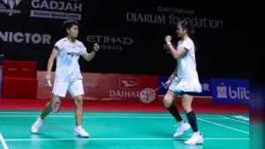 Tampil Dominan, Fadia/Tiwi Melaju ke 16 Besar Indonesia Masters 2026 setelah Kalahkan Thailand