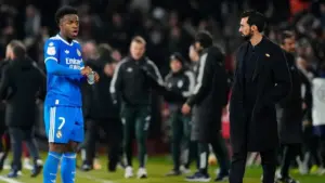 Thibaut Courtois Kecam Keras Aksi Rasisme Suporter Albacete kepada Vinicius Junior di Laga Copa del Rey