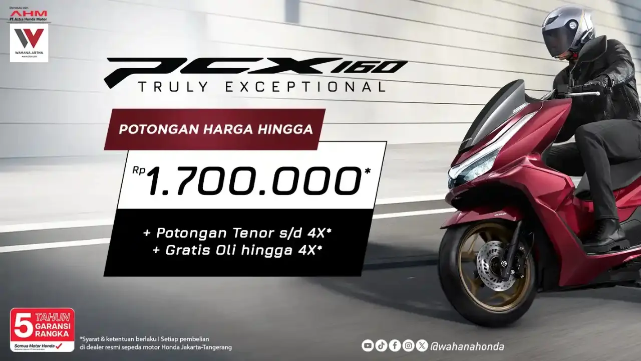 Wahana Honda Pangkas Harga Pcx 160 Dan Vario 160 Hingga Rp 2 2 Juta Dalam Promo Awal Tahun 2026