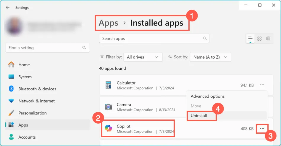 Cara Uninstall Copilot