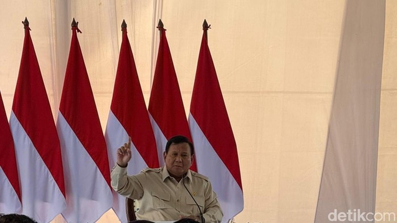 Presiden Prabowo Subianto (foto: Eva Safitri/detikcom)