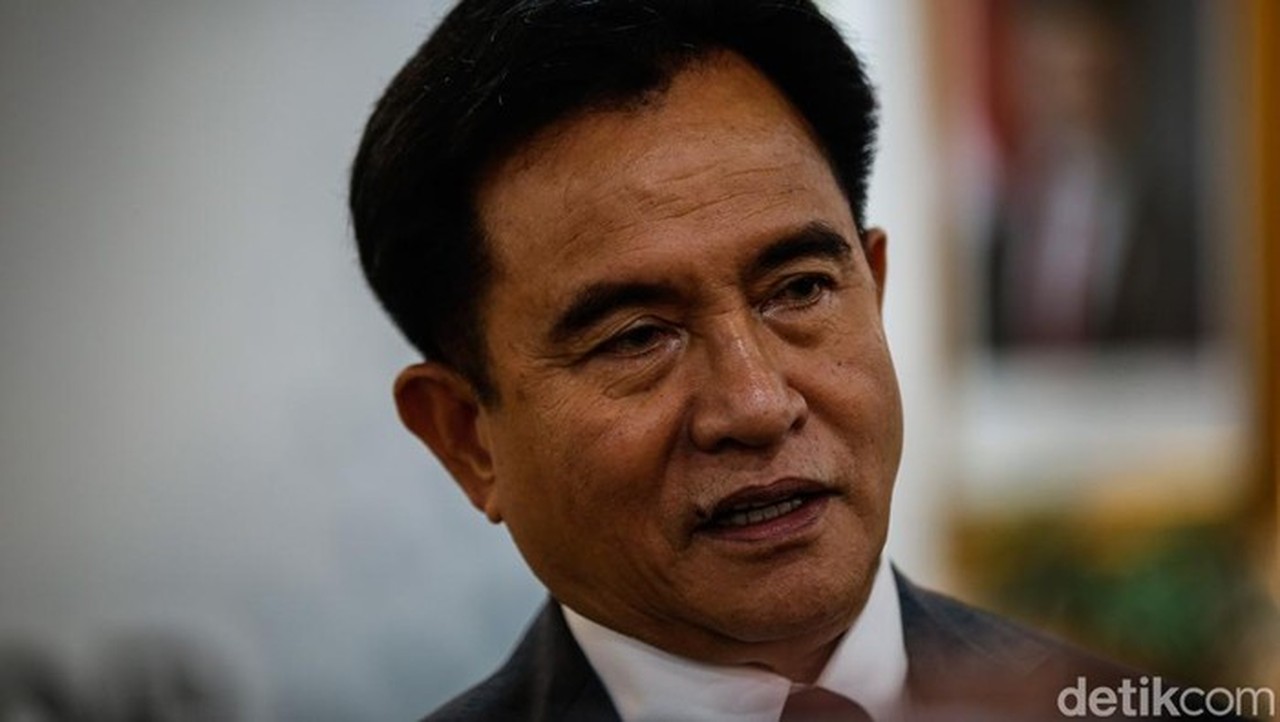 Menko Kumham Imipas Yusril Ihza Mahendra. (rifkianto Nugroho/detikcom)