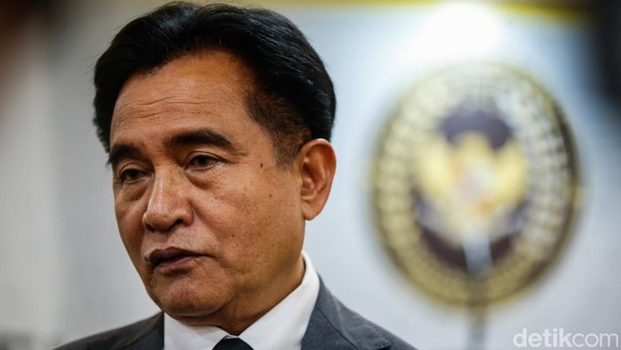 Menko Kumham Imipas Yusril Ihza Mahendra (foto: Rifkianto Nugroho/detikcom)