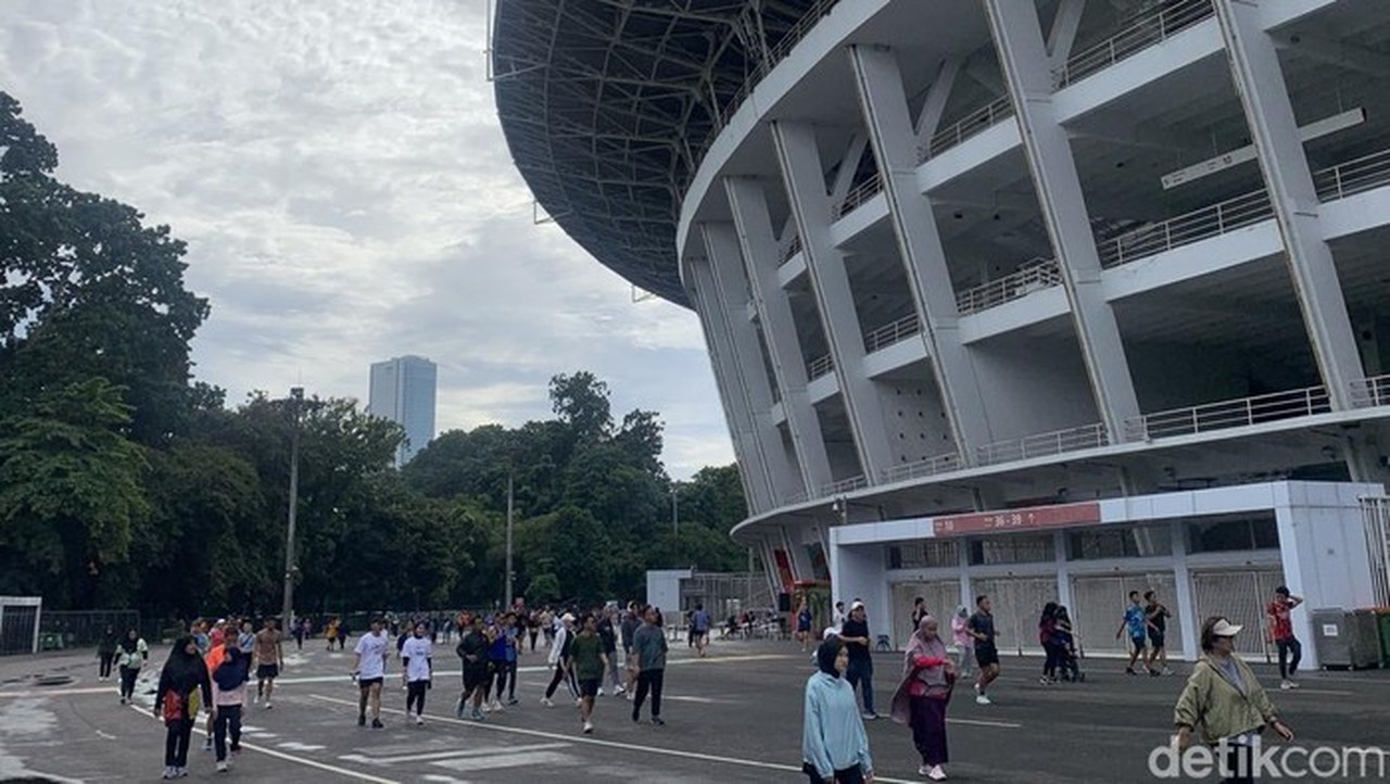 Warga Ramai Olahraga Di Gbk Saat Awal Tahun Baru 2026 (foto: Mulia Budi/detikcom)
