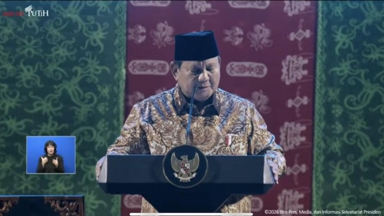 Foto: Presiden Prabowo Subiant (youtube Setpres)