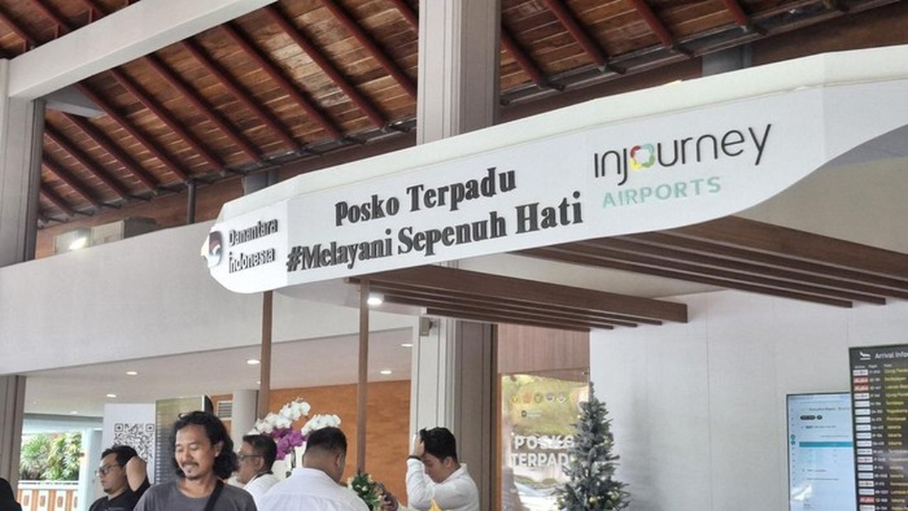 Foto: Posko Terpadu Nataru 2025/2026 Bandara Internasional I Gusti Ngurah Rai, Badung, Bali. (fabiola Dianira/detikbali)
