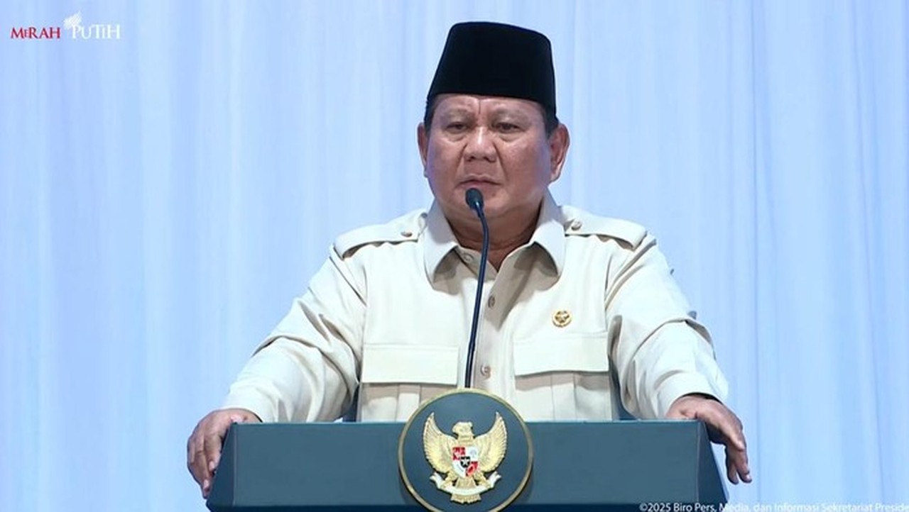 Foto: Presiden Prabowo Subianto (dok. Youtube Setpres)