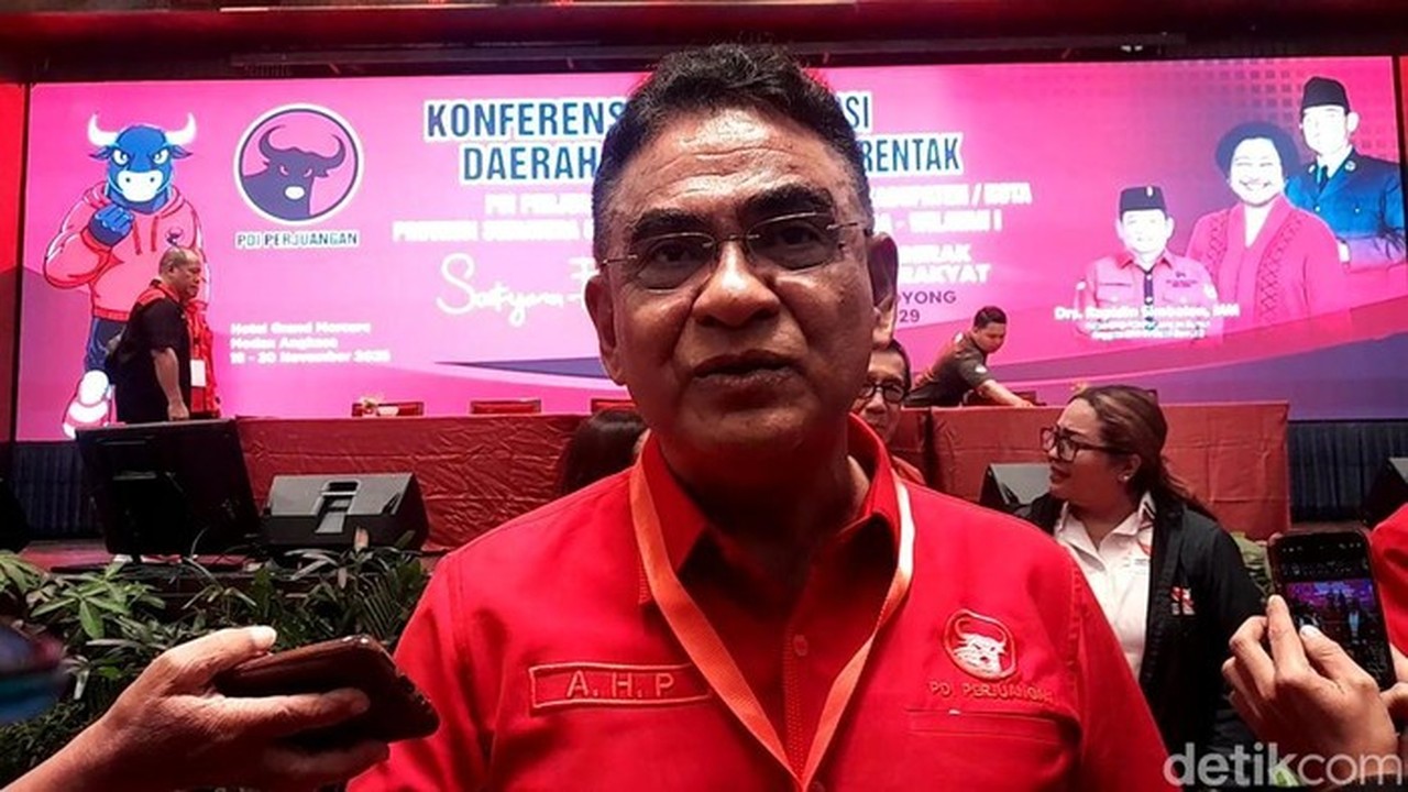 Ketua Dpp Pdip Bidang Organisasi Dan Keanggotaan Andreas Hugo Pareira. (nizar Aldi/detiksumut)