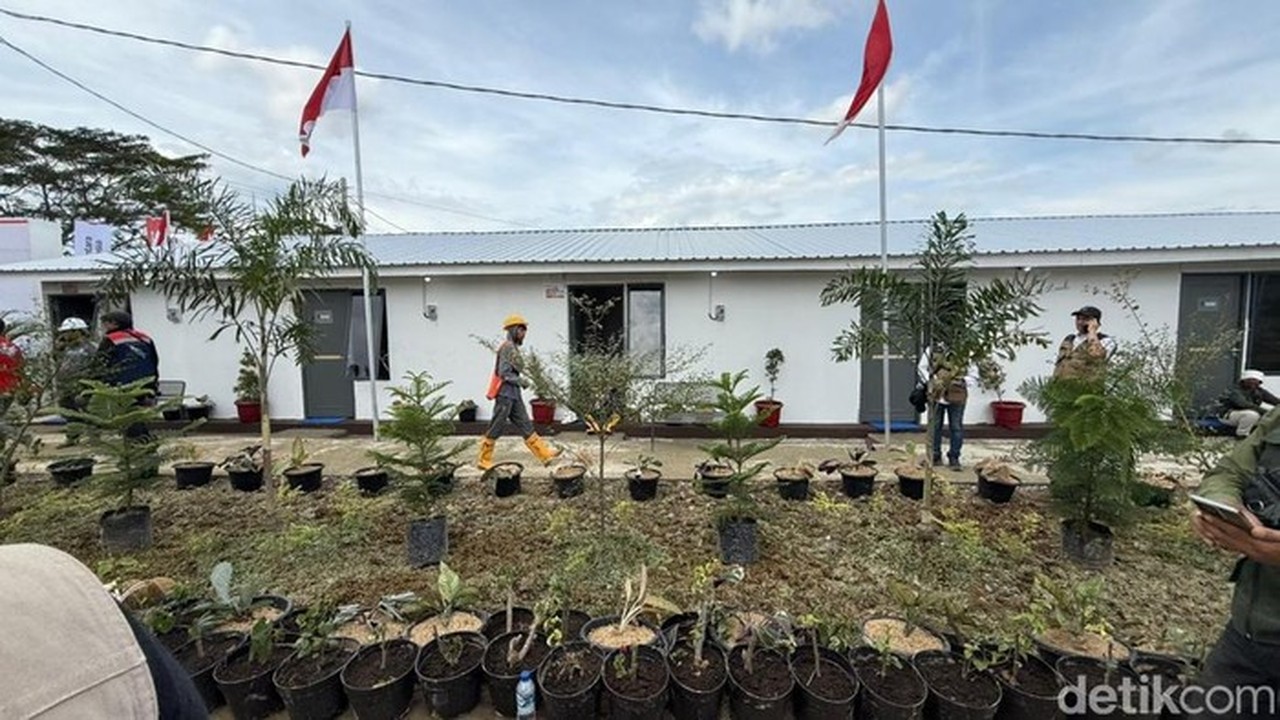 Hunian Sementara Untuk Korban Bencana Di Aceh Tamiang (foto: Eva Safitri/detikcom)