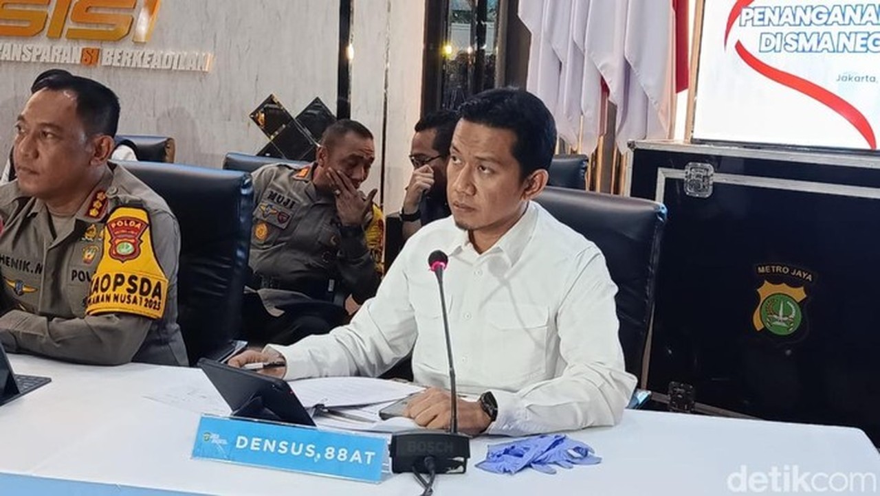 Juru Bicara Densus 88 Polri, Kombes Mayndra Eka (wildan N/detikcom)