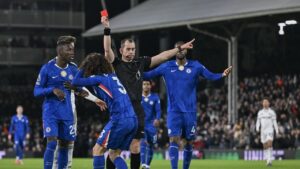 Chelsea Kembali Kehilangan Pemain Akibat Kartu Merah, Total 7 Pemain Telah Diusir