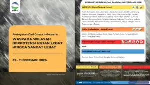 BPBD DKI Jakarta Ingatkan Potensi Hujan Lebat hingga 3 Hari Mendatang
