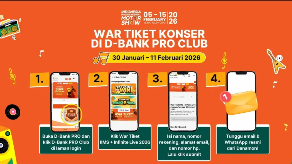 Begini Cara War Tiket Konser Iims 2026 Gratis Di D Bank Pro Club Kuota Terbatas