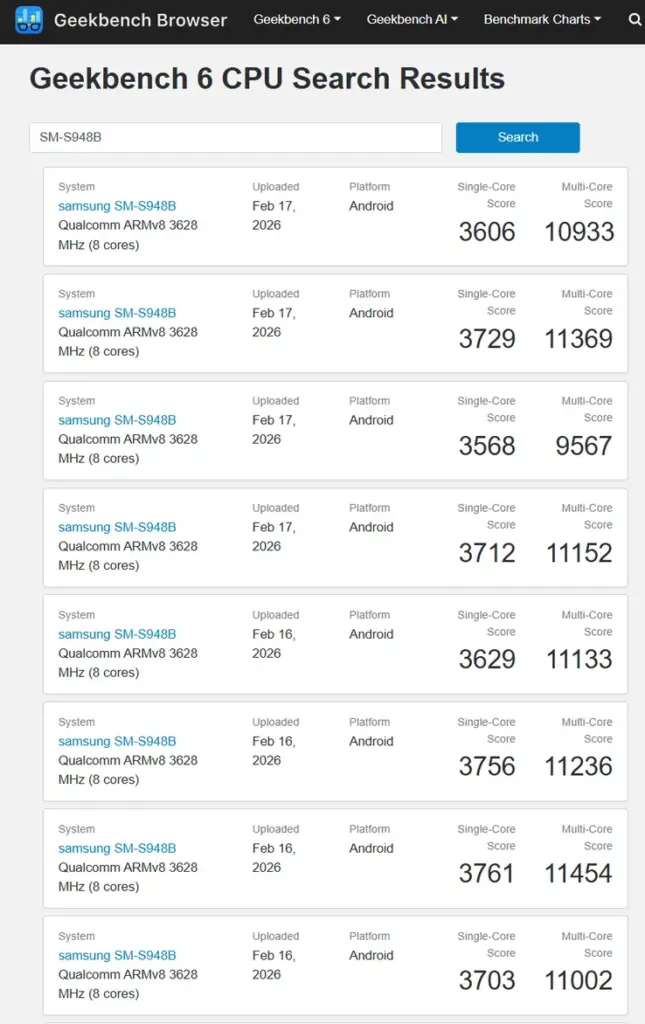 Bocoran Performa Samsung Galaxy S26 Ultra Di Geekbench
