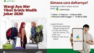 Cara Daftar Mudik Gratis Jabar 2026 via Sapawarga, Pendaftaran Dibuka 11 Maret