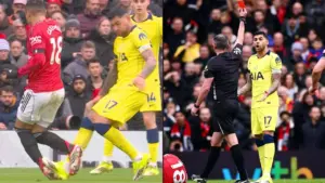 Cristian Romero Dihukum Empat Laga Akibat Tekel Horor ke Casemiro saat Spurs vs MU